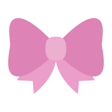 cute bow ribbon decoration icon