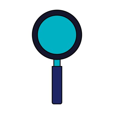 büyütme cam enstrümanı izole edilmiş simge