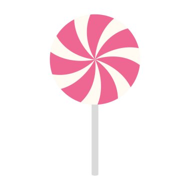 delicious lollipop caramel isolated icon