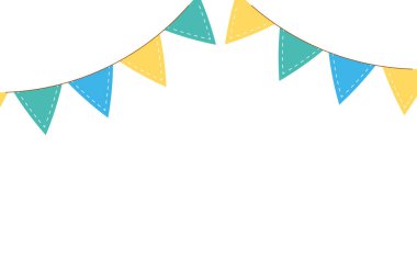 Dekorasyon süsleri izole edilmiş simge