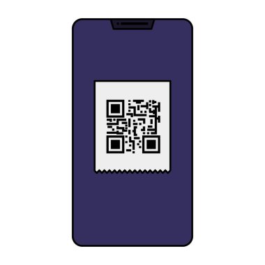 Qr tarama kodlu akıllı telefon aygıtı