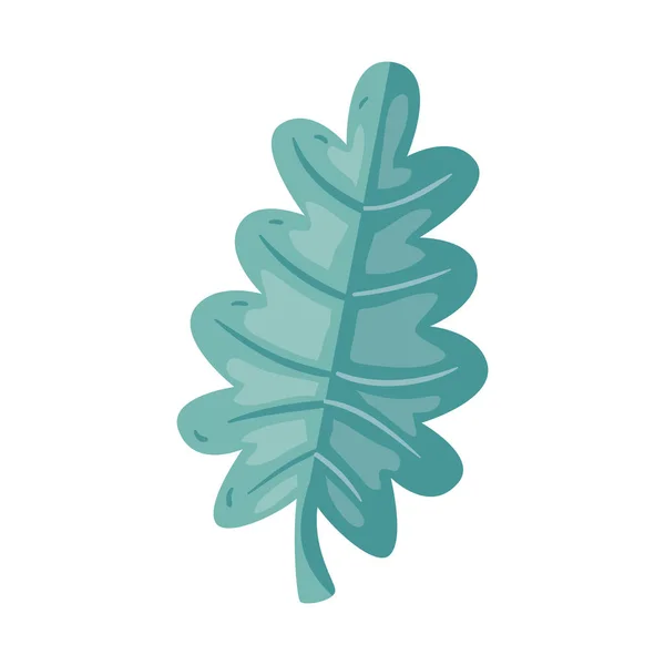 나뭇잎 자연 생태의 고립된 아이콘 — 스톡 벡터