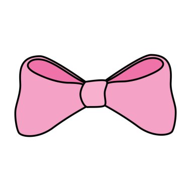 cute bow ribbon decoration icon