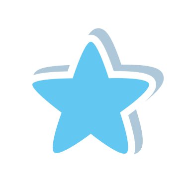 cute star decoration isolated icon