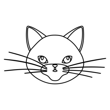 Şirin kedi çizgisi biçimindeki simgenin yüzü