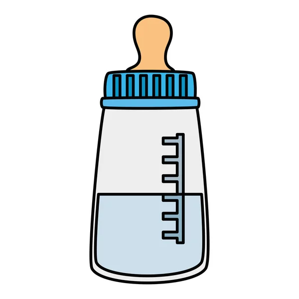 Bebê garrafa de leite ícone isolado —  Vetores de Stock