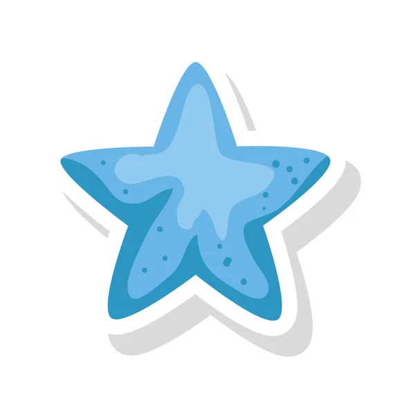 Cute star decoration isolated icon — Stok Vektör