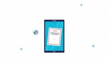 young students community with smartphone elearning