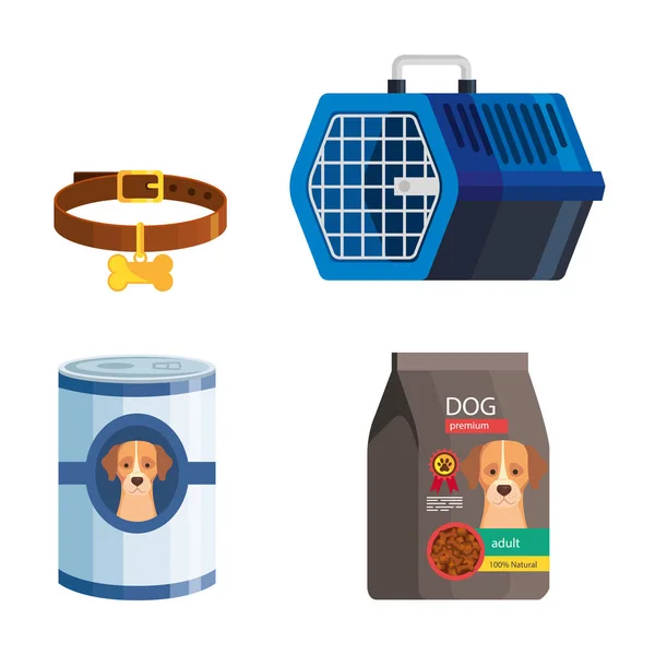 Bundle of pet shop icons — Stock Vector