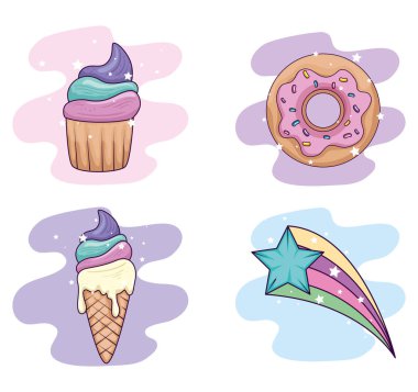 collection of sweet and fantasy icons