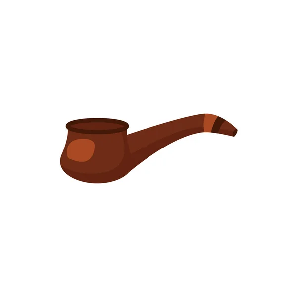 Lemprechaun wooden pipe detaild style — Wektor stockowy