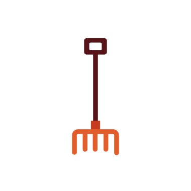 tırmık çiftliği aracı düz biçim simgesi