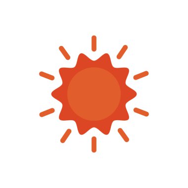 summer sun flat style icon
