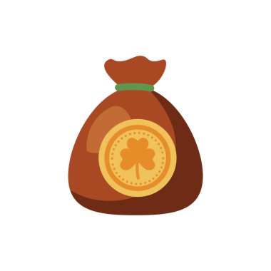 Aziz Patrick 'in Yonca yaprağı desenli hazine çantası