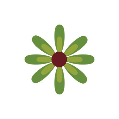 beautifull flower garden spring flat style