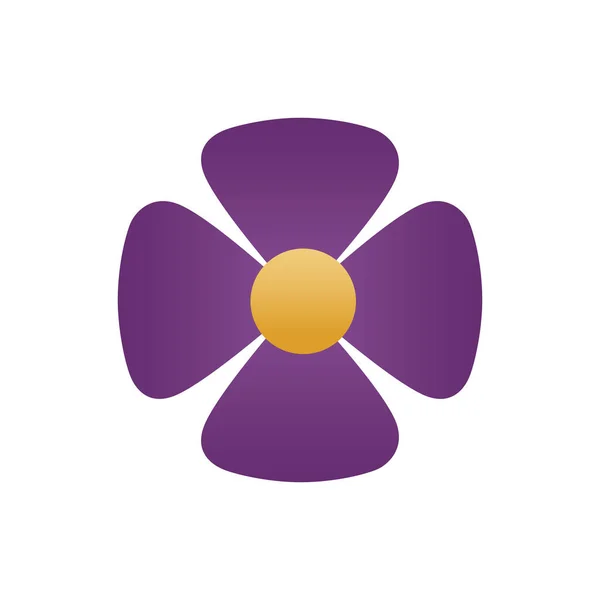 Ładny kwiat wiosna degradacja styl ikona — Wektor stockowy