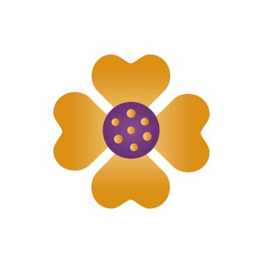 Şirin çiçek ilkbaharı bozan biçim simgesi