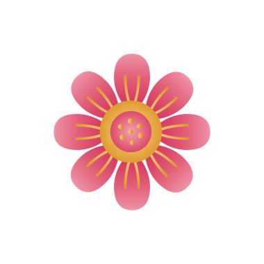 Şirin çiçek ilkbaharı bozan biçim simgesi