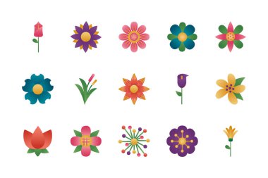 Çiçek demeti bozunma biçimi simgeleri