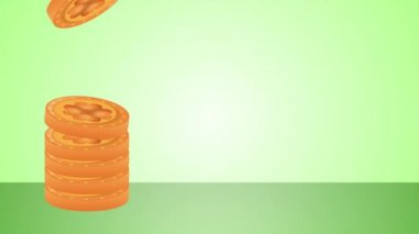 st patricks day animated card with elfs and treasure coins