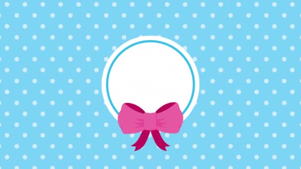 Happy easter animated card with chocolate egg — Wideo stockowe