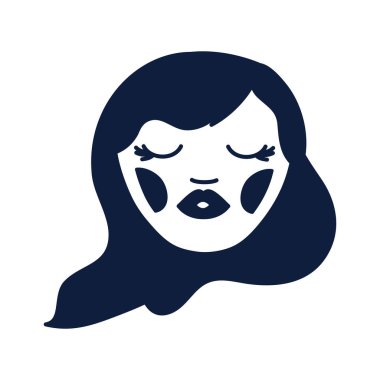 Genç kadın baş Avatar karakteri