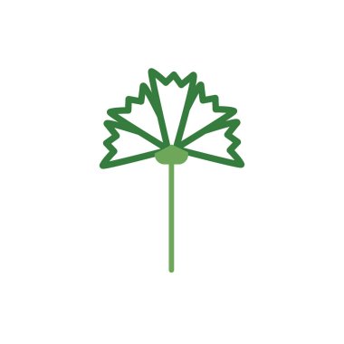 Şirin çiçek baharı yarı renk simgesi