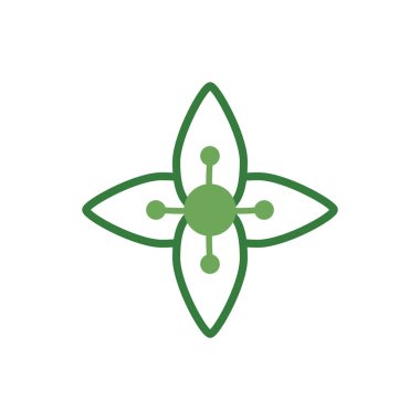 Şirin çiçek baharı yarı renk simgesi