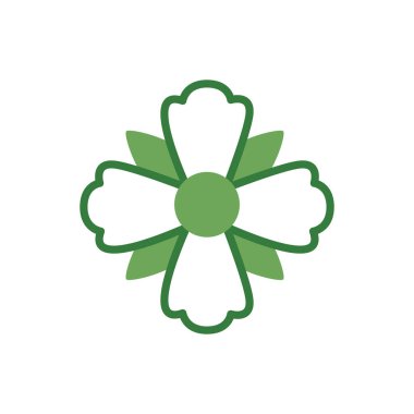 Şirin çiçek baharı yarı renk simgesi