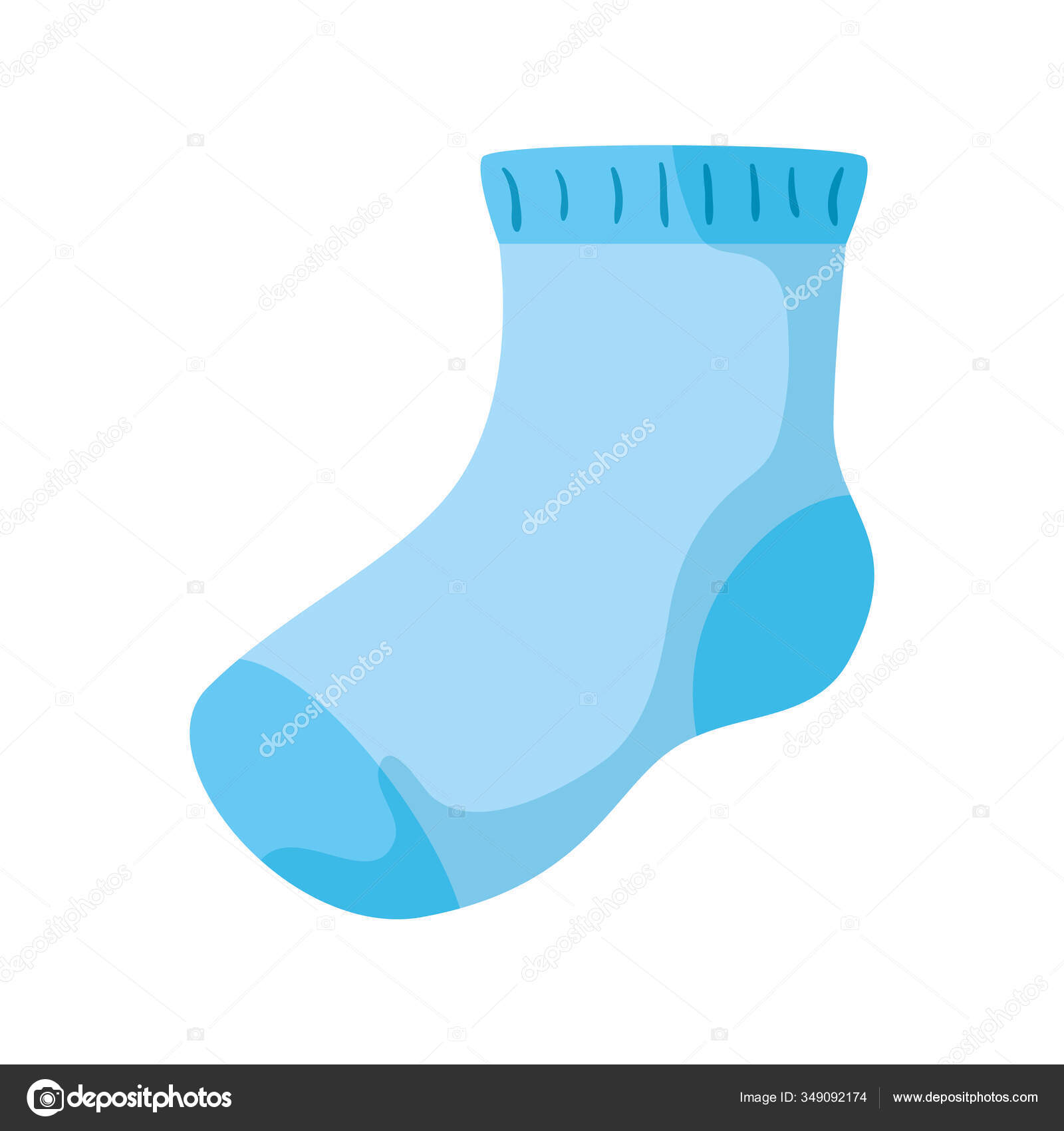 Cute sock baby isolated icon Stock Vector by ©yupiramos 349092174