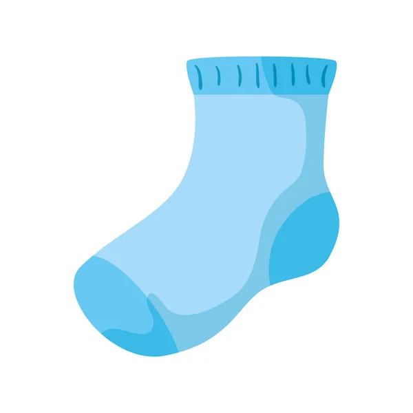 Cute sock baby isolated icon — Stock Vector