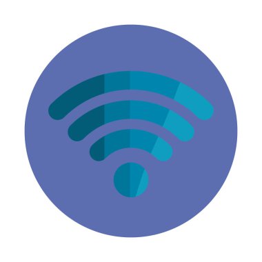 İzole edilmiş Wi-Fi ikon vektör tasarımı