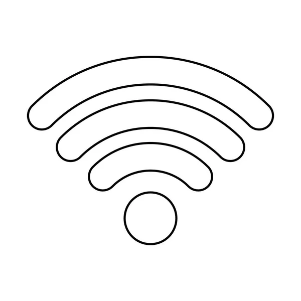 Geïsoleerde wifi icoon vector ontwerp — Stockvector