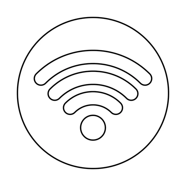 Geïsoleerde wifi icoon vector ontwerp — Stockvector