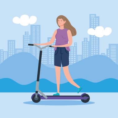 Scooter Avatar karakterli kadın