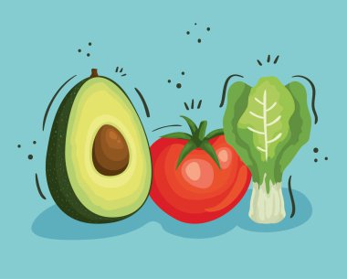 Taze ve sağlıklı sebzeler.