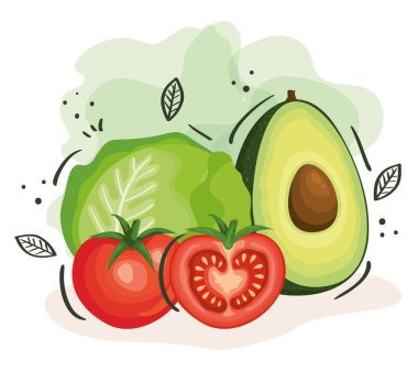 Taze ve sağlıklı sebzeler.