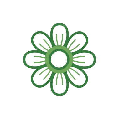 Şirin çiçek baharı yarı renk simgesi