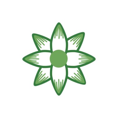 Şirin çiçek baharı yarı renk simgesi