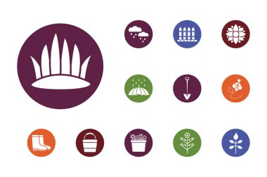bundle of spring set block icons