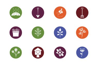 bundle of spring set block icons