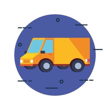 Sarı kamyon taşıyıcı tasarımı