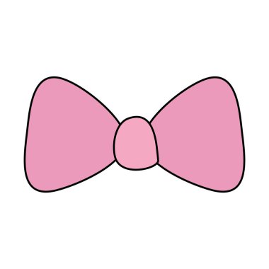 cute bow ribbon decoration icon