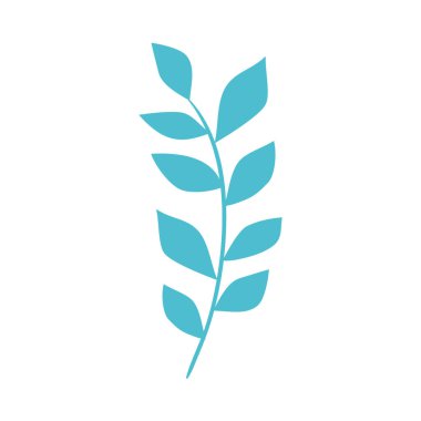 Yapraklı dal doğa ekolojisi izole ikonu