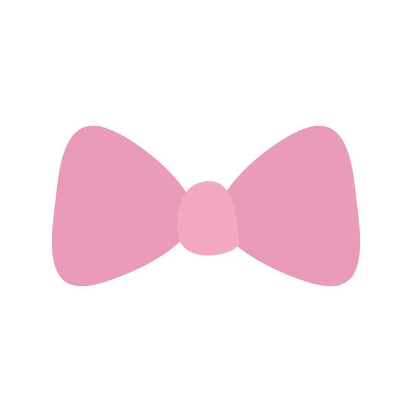 Cute bow ribbon decoration icon — 图库矢量图片