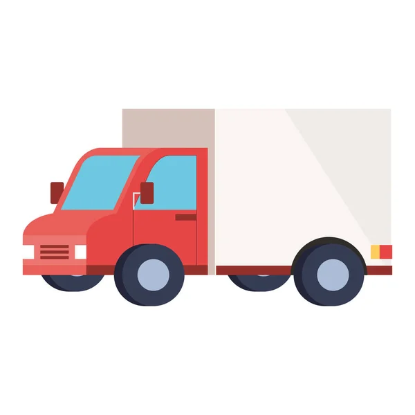 Progettazione vettoriale del camion di consegna isolato — Vettoriale Stock