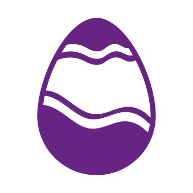 Çizgili şirin bir Paskalya yumurtası.