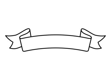 kurdele dekorasyon çizgisi biçimi simgesi