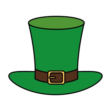top hat leprechaun isolated icon