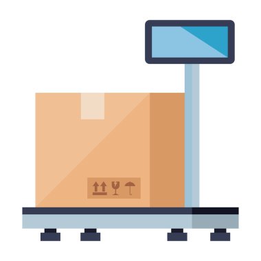 Ölçek vektör tasarımı üzerinde izole iletim kutusu